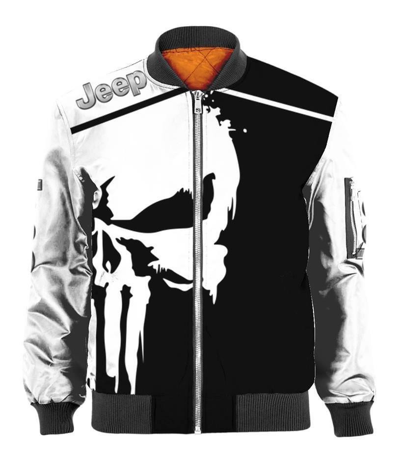 Jeep Punisher Skull Bomber Jacket