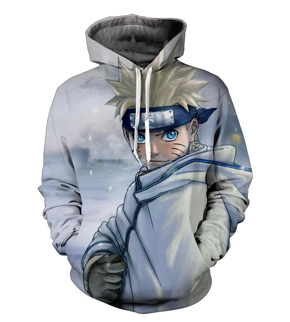 NARUTO IN SNOW 3D All Over Print Hoodie & Zip Hoodie