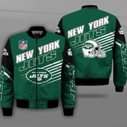 New York Jets Green Black Bomber Jacket