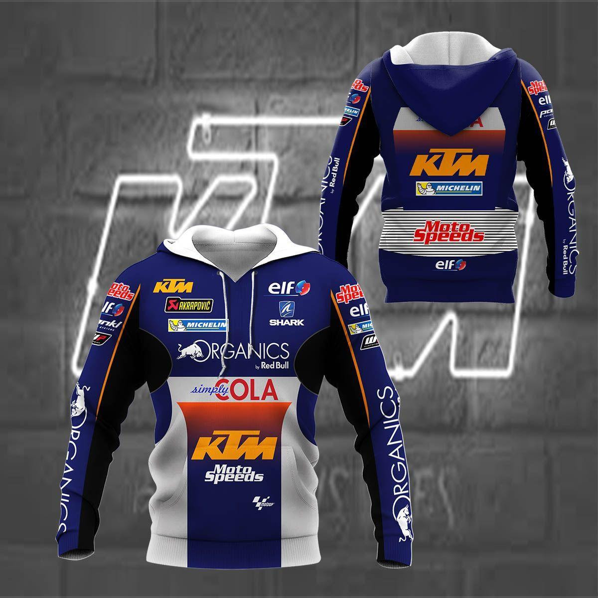 Ktm Ag Shirt 223, 3d Hoodie Zip Hoodie