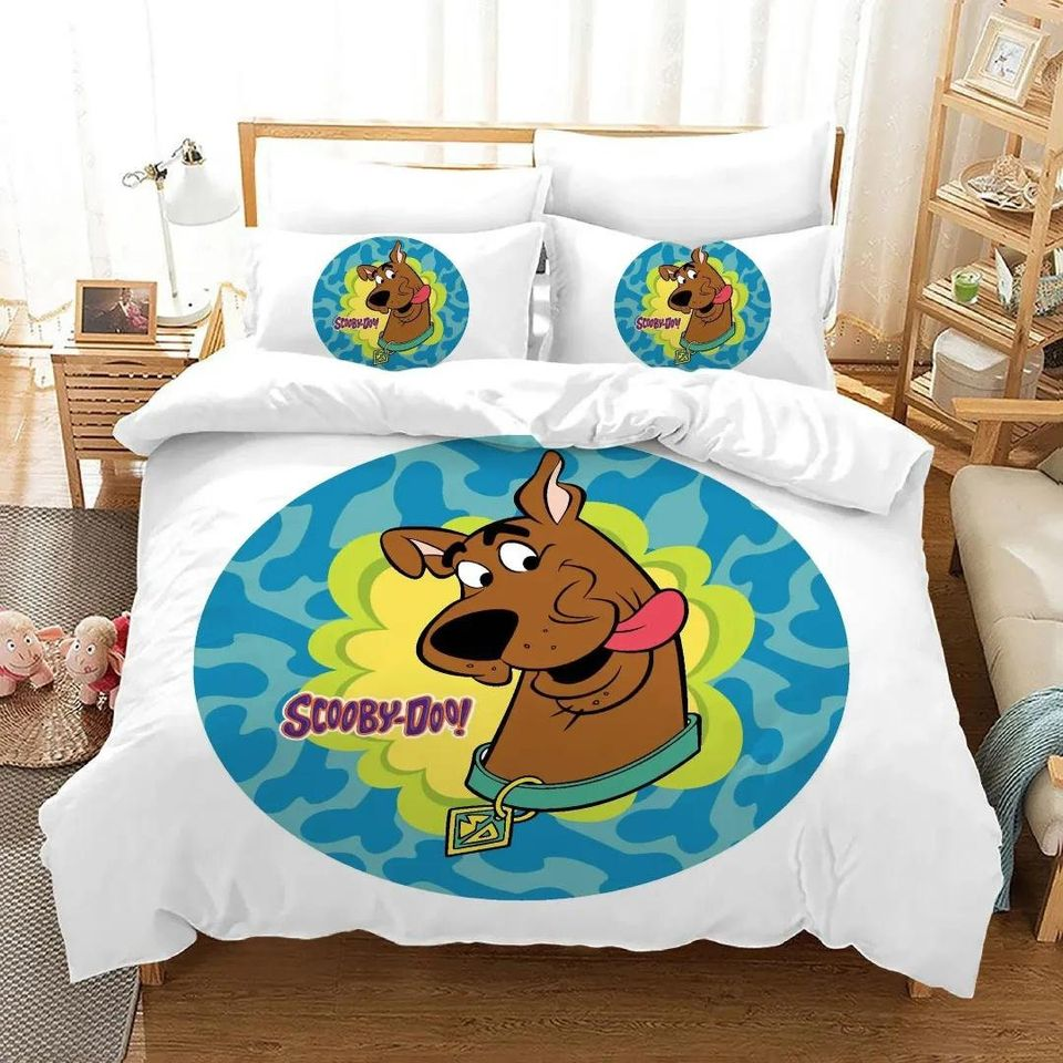 Scooby Doo Bedding Set Scooby Doo Face Graphic Duvet Covers