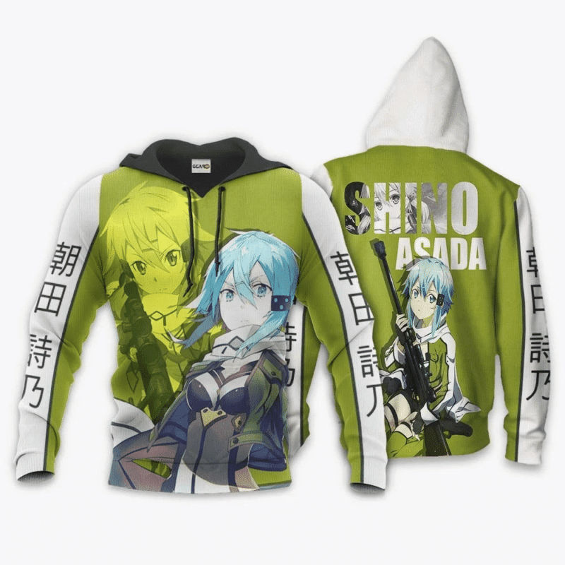 Shino Asada Sword Art Online 3d Hoodie Zip Hoodie