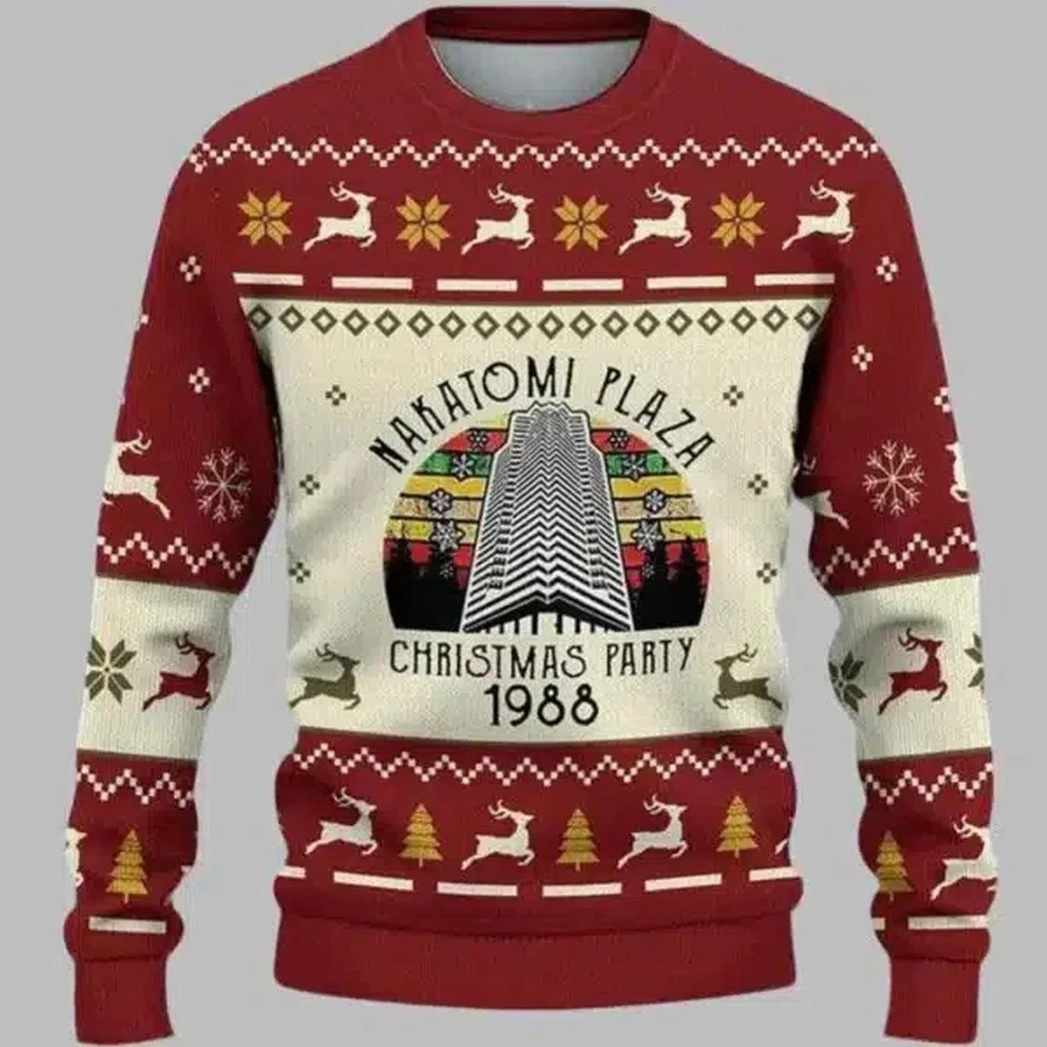 Nakatomi Plaza Christmas Party 1988 Ugly Christmas Sweater