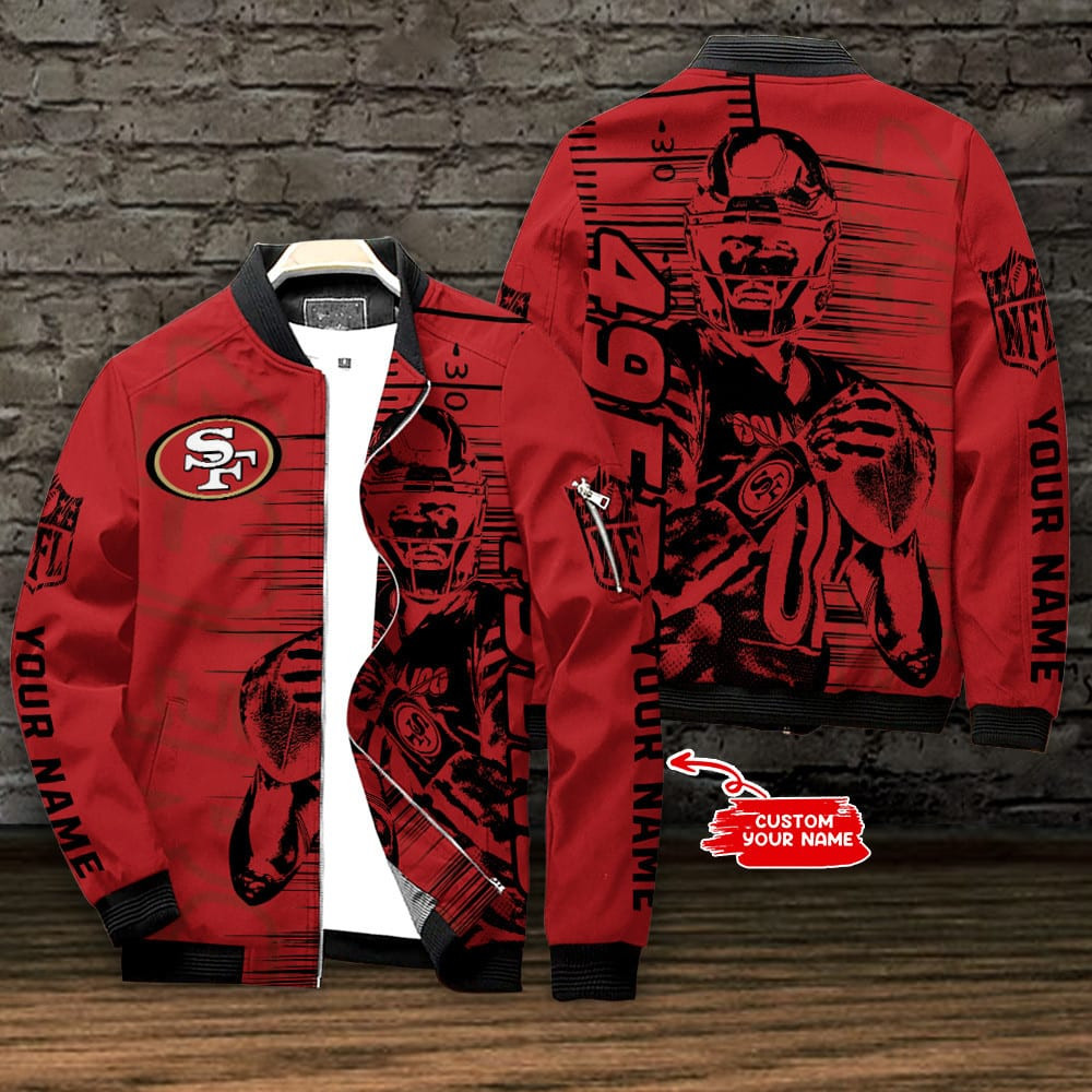 San Francisco 49ers Personalized Bomber Jacket BG782