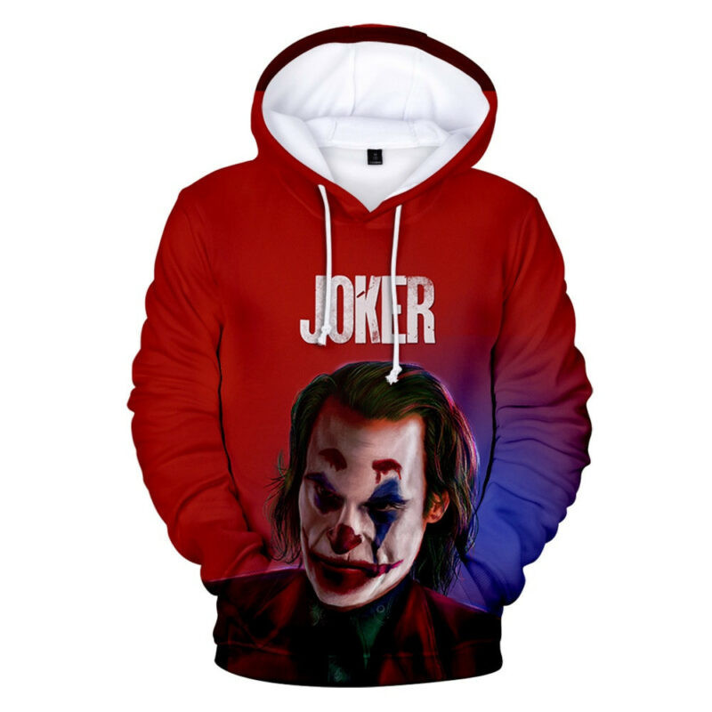 Hooded Men 3d Joker Hoodies Sweatshirts Women Hoodie