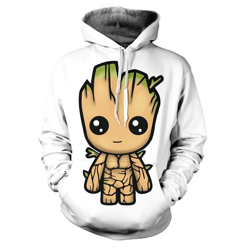 Baby Groot Art 3D All Over Print Hoodie & Zip Hoodie