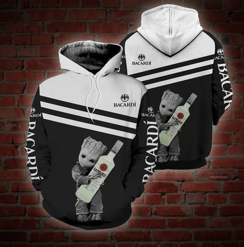 Groot Star Wars Bacardi Rum 3d Hoodie