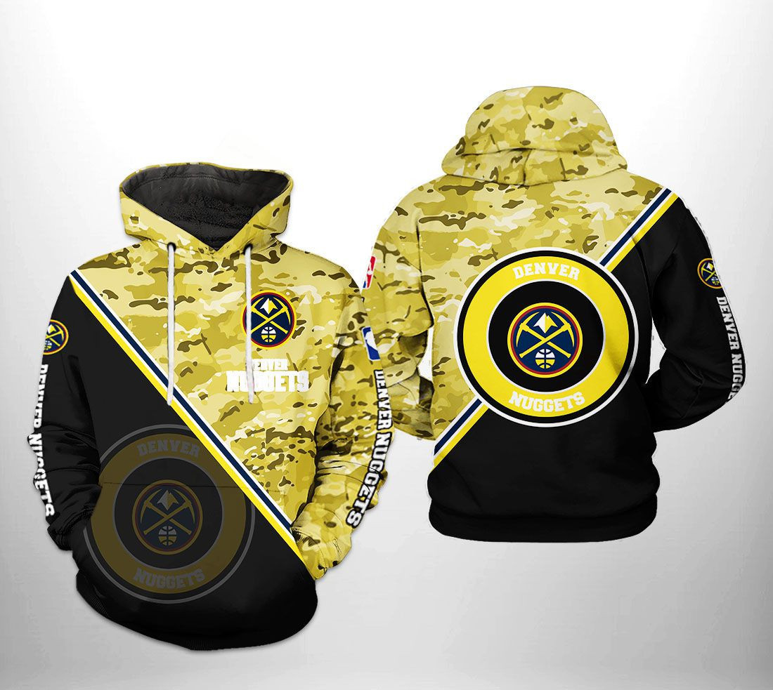 Denver Nuggets US Camo Team 3D All Over Print Hoodie & Zip Hoodie