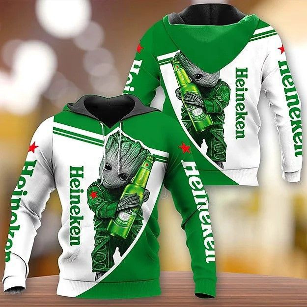 HEINEKEN BEER 3D All Over Print Hoodie & Zip Hoodie