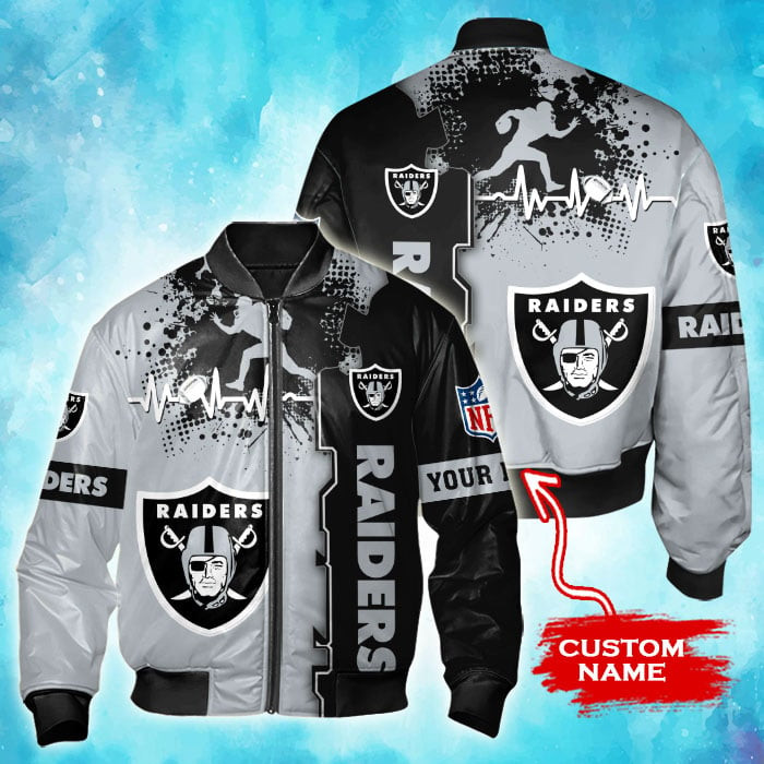 Las Vegas Raiders Personalized Thick Bomber Jacket CSBBT158