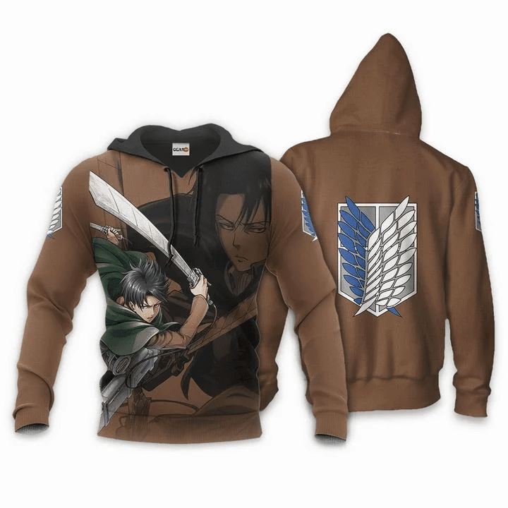Aot Levi Ackerman Attack On Titan  3d Hoodie Zip Hoodie
