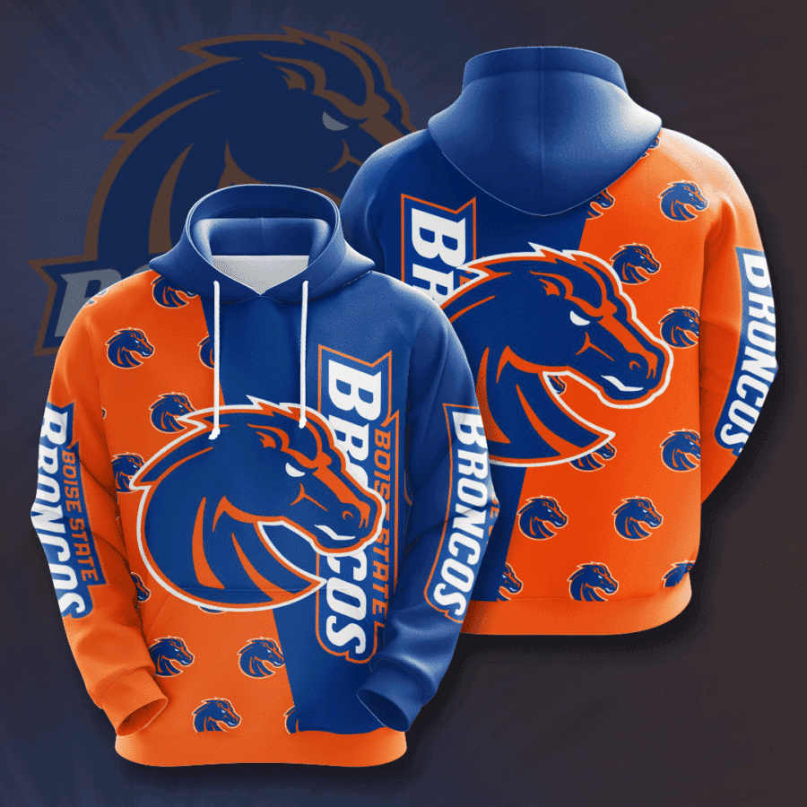 Boise State Broncos 3D All Over Print Hoodie & Zip Hoodie