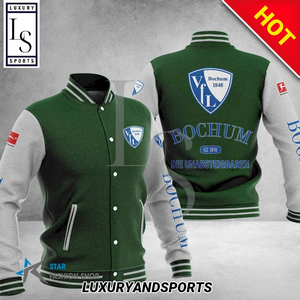 VfL Bochum 1848 Dark Green White Baseball Jacket
