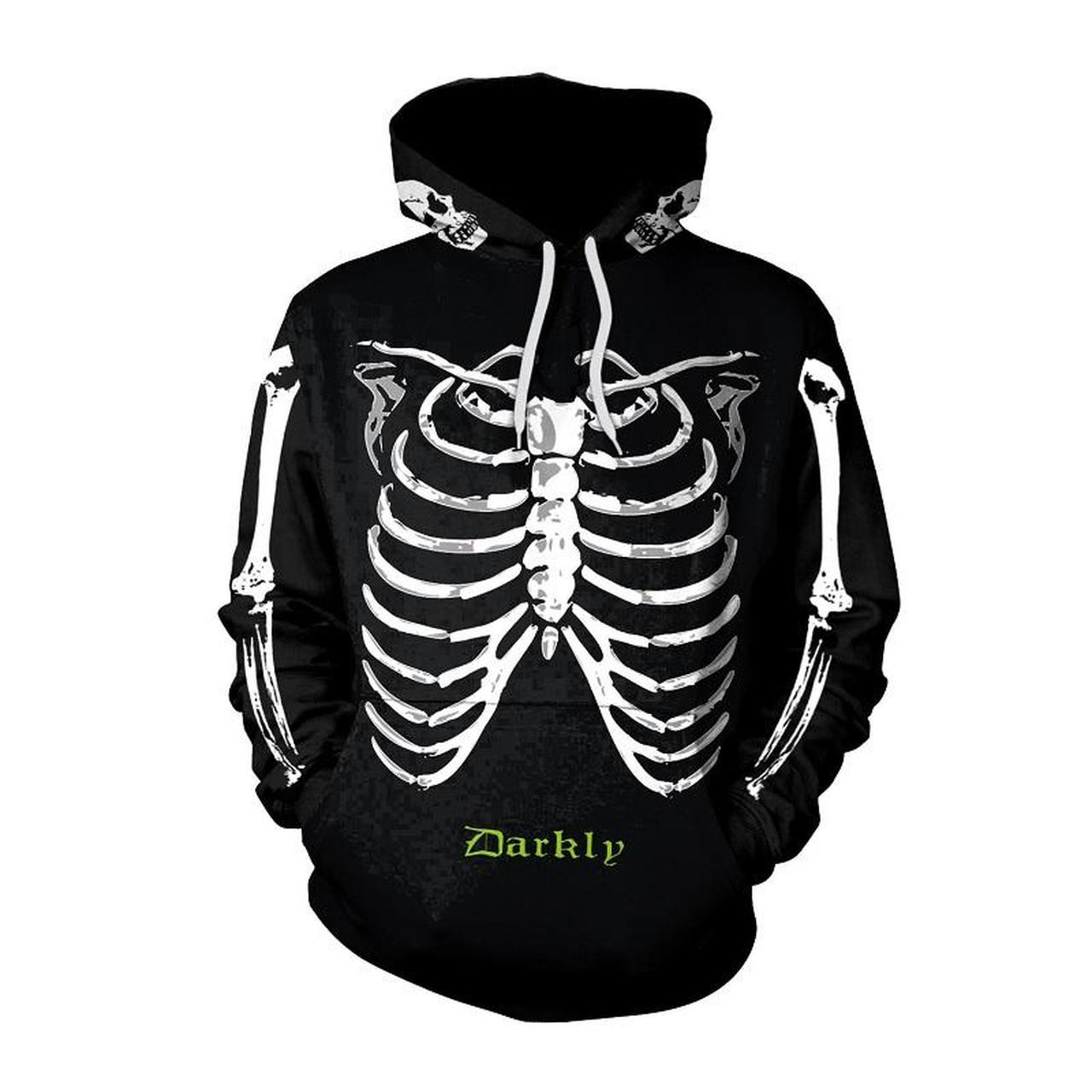 Halloween Skeleton Print 3D All Over Print Hoodie & Zip Hoodie