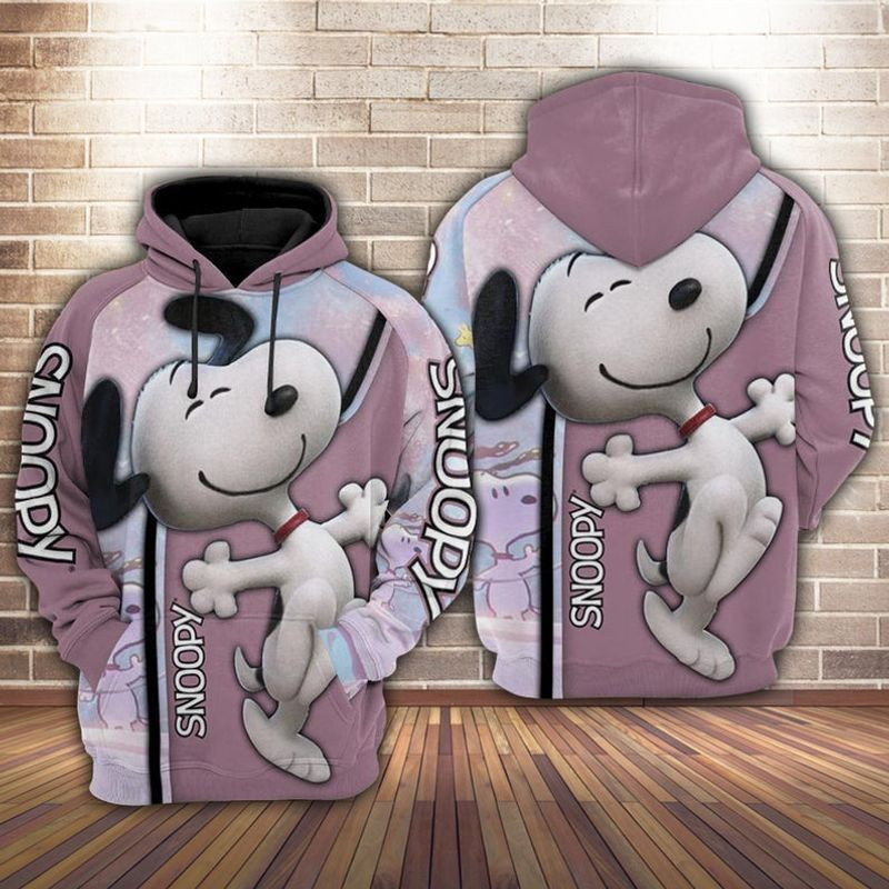 Snoopy Walt Over Print 3d Hoodie Zip Hoodie 5