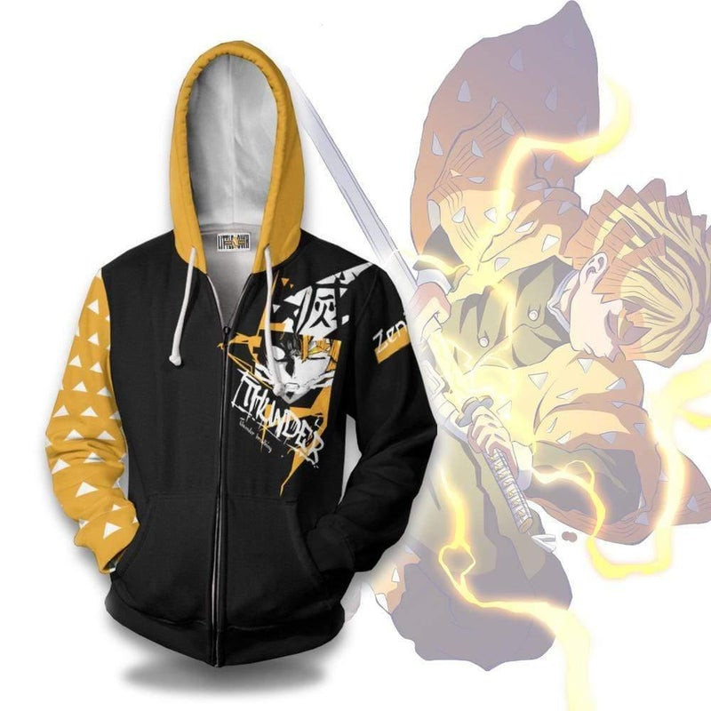 Zenitsu Thunder Breathing 3D All Over Print Hoodie & Zip Hoodie