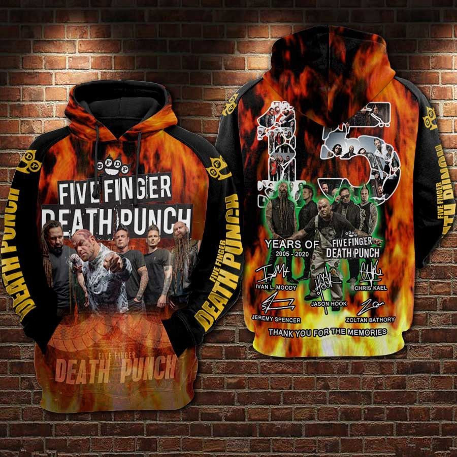 Five Finger Punch 15 The Year 3D All Over Print Hoodie & Zip Hoodie