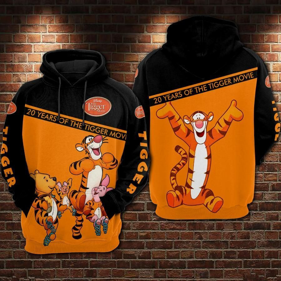 Winnie The Pooh Years Of The Tigger Movie Over Print 3d Hoodie Zip Hoodie 679