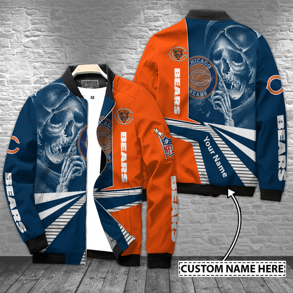 Chicago Bears Personalized Bomber Jacket BG518