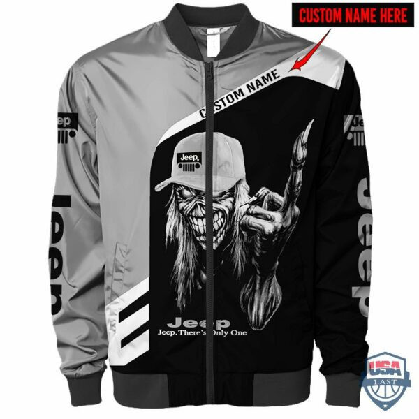 Jeep Grim Reaper Custom Name Bomber Jacket 206
