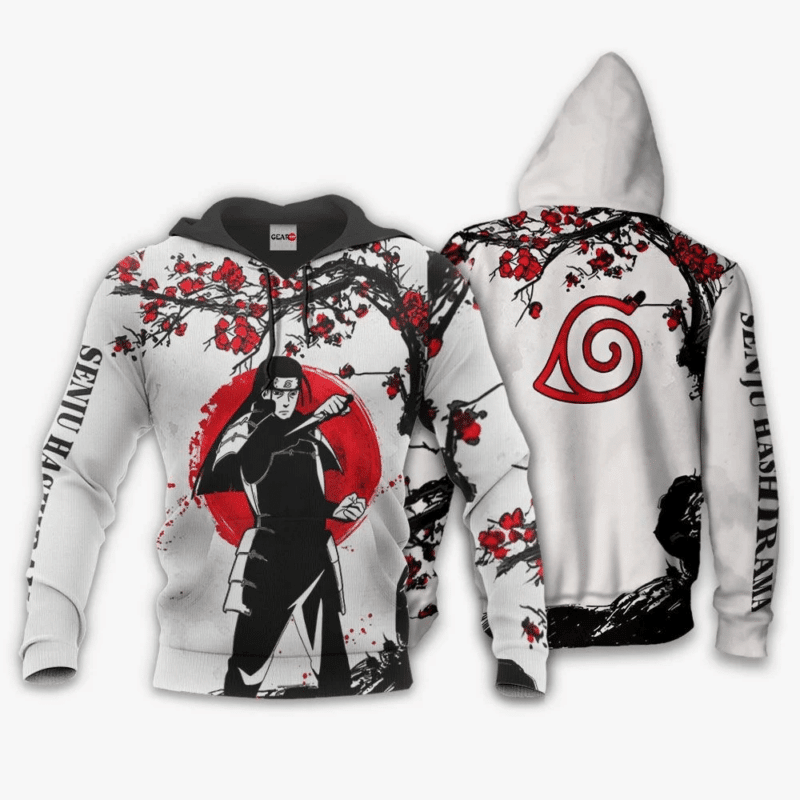 Senju Hashirama Naruto 3d Hoodie Zip Hoodie