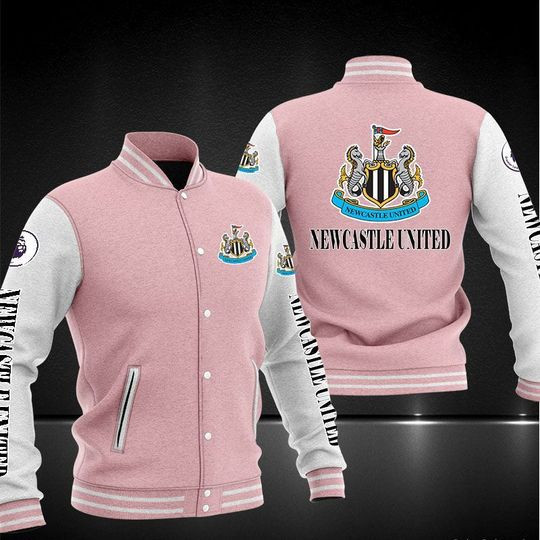 Newcastle United FC Pink Baseball Jacket