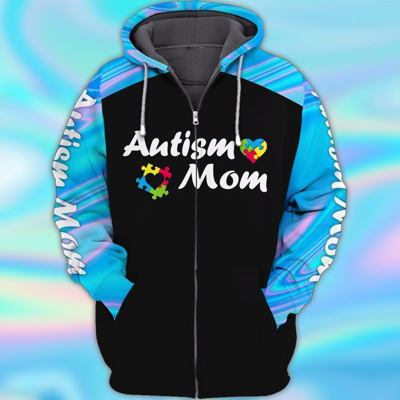 Autism Awareness Autism Mom 2 3d Hoodie Zip Hoodie