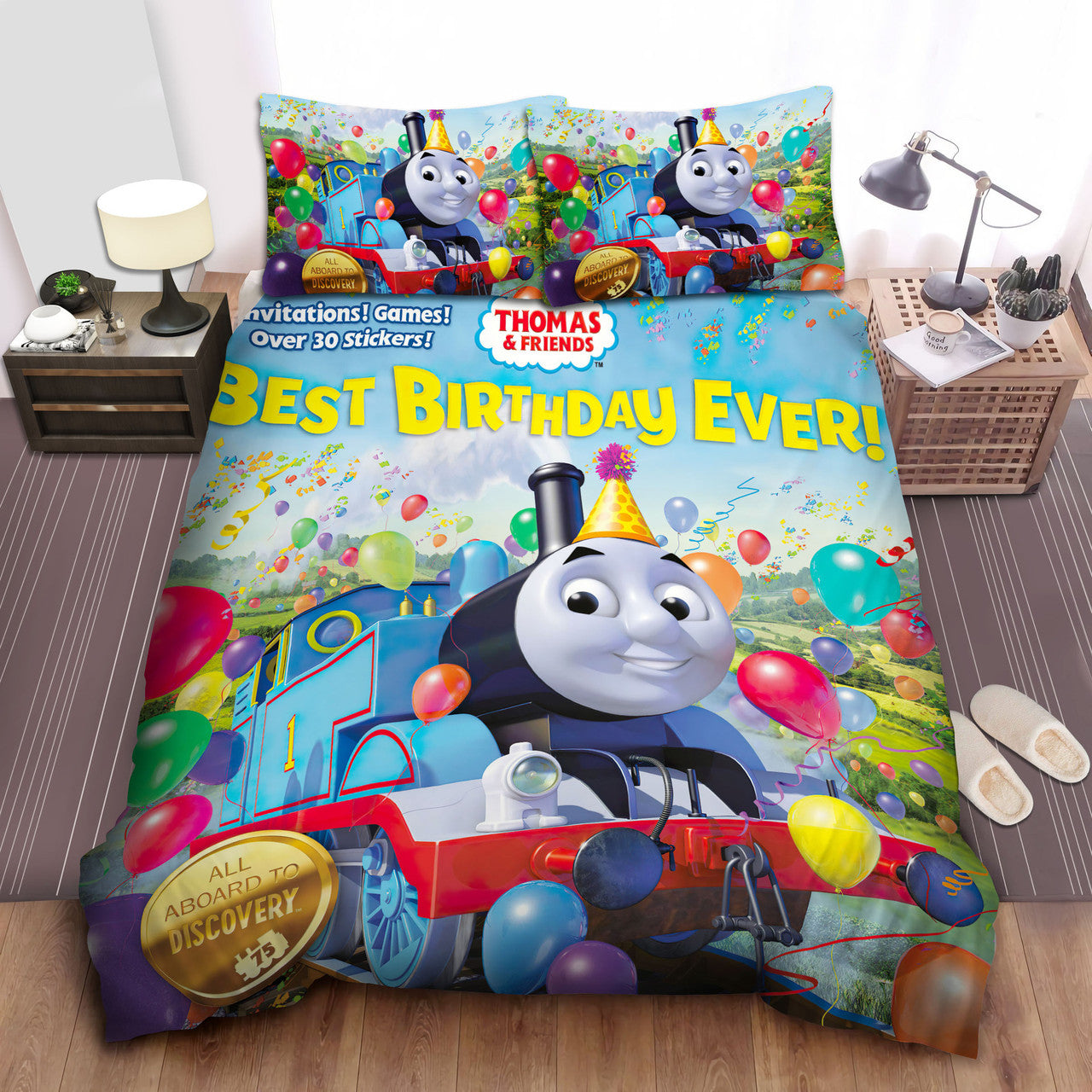 Thomas Train Bedding Set Thomas Train Balloons Best Birthday Ever Duvet Covers