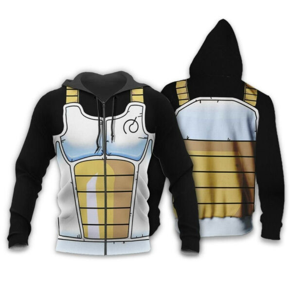 Vegeta Saiyan Battle Armor Dragon Ball Z Anime 1k296 Cartoon Graphic Outfits Aop 3d Hoodie, Zip Hoodie 1919