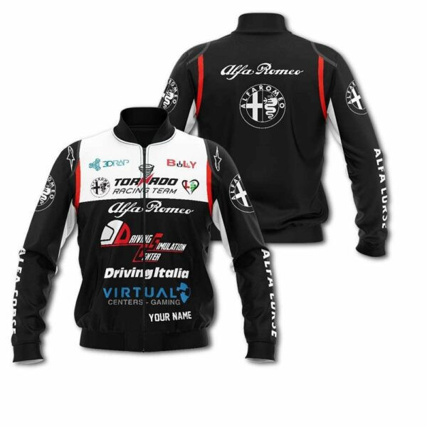 Personalized Alfa Romeo Tornado Racing Bomber Jacket 842 15