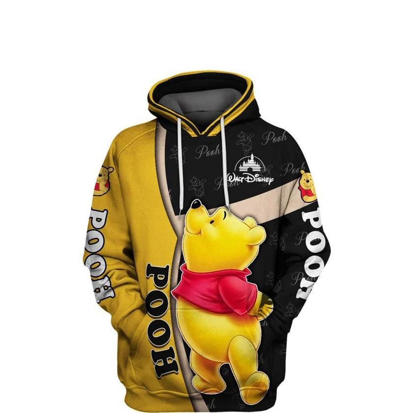 Lovely Pooh Bear Disney, Winnie The Pooh Ver15 All Over Print Hoodie