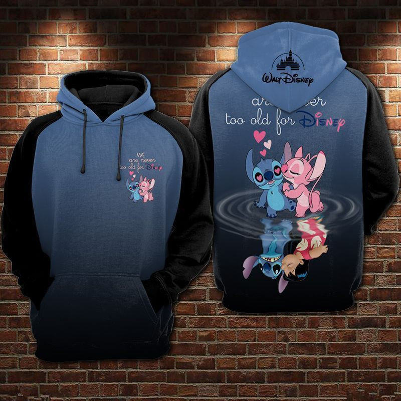 For Stitch And Lilo Pelekai Lovers We Are Never Too Old For 3d Hoodie