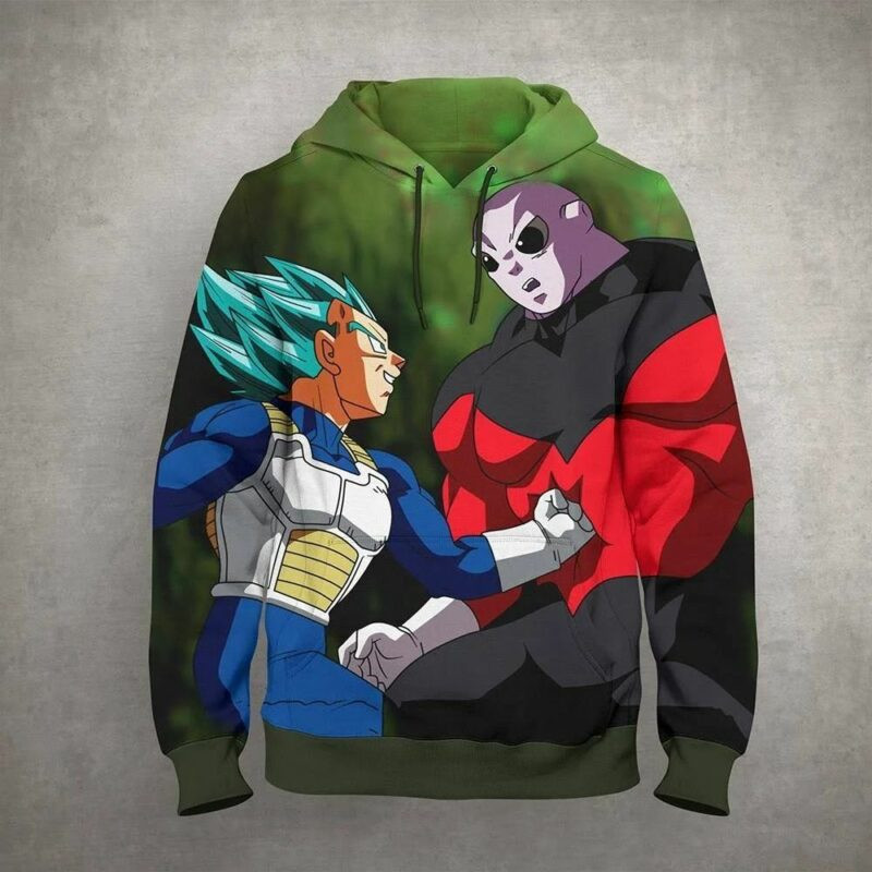 Dominic Marcello With Goku Blue Saiyan Cartoon Dragon Ball 34 Over Print 3d Hoodie Zip Hoodie
