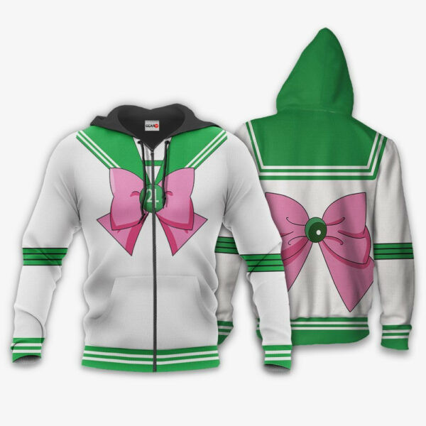 Sailor Jupiter Uniform Sailor Moon Anime 3k406 Cartoon 3d Hoodie Zip Hoodie 2811