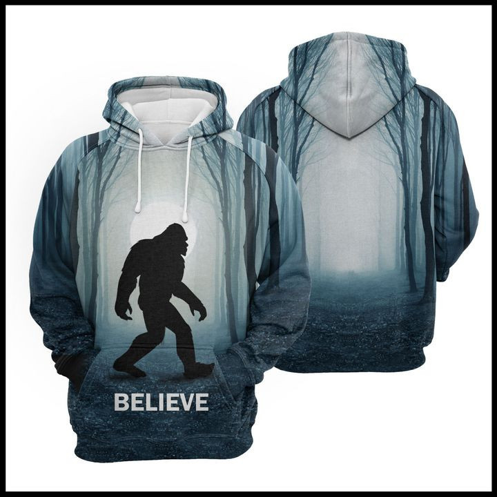 Bigfoot Forest 3D All Over Print Hoodie & Zip Hoodie