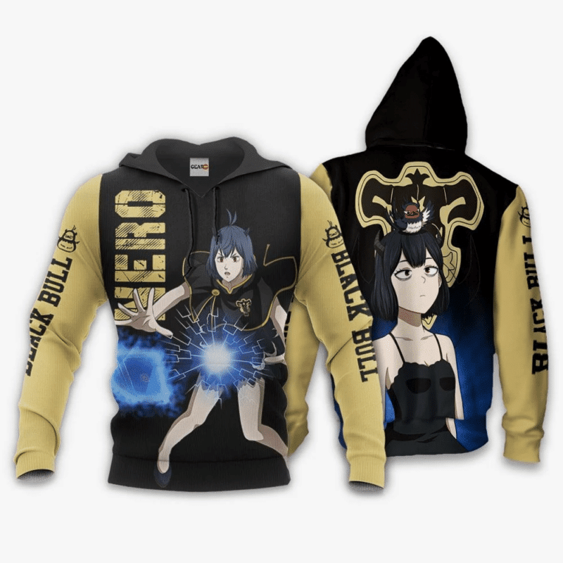 Nero Black Clover Black Bull  3d Hoodie Zip Hoodie