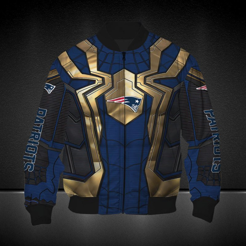 New England Patriots Spider Man Edition Bomber Jacket
