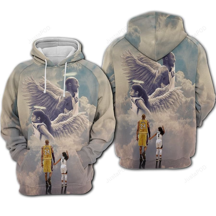 Kobe Bryant Angel Basketball V2 3D All Over Print Hoodie & Zip Hoodie