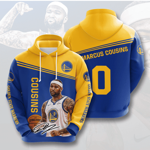 GOLDEN STATE WARRIORS DeMarcus Cousins 3D All Over Print Hoodie & Zip Hoodie