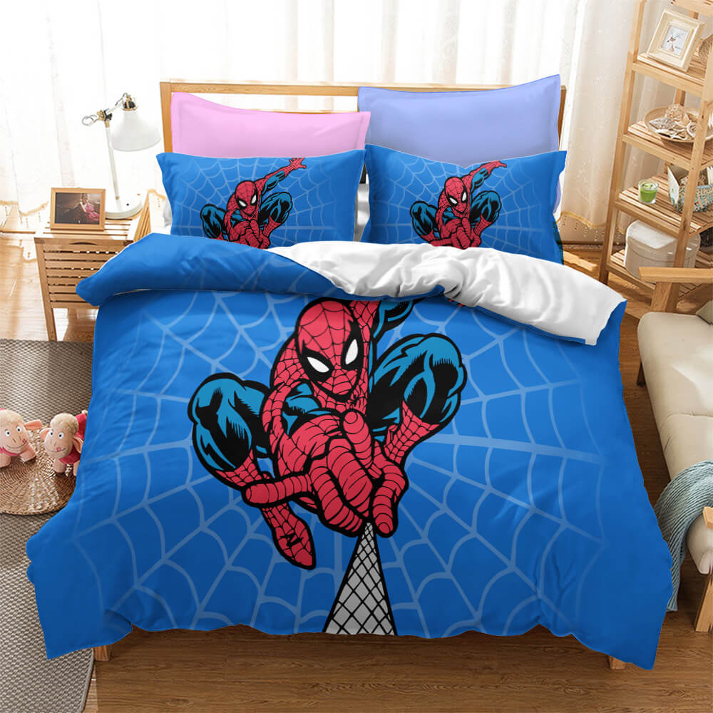 Spiderman Bedding Set MV Spiderman And Cobweb Duvet Covers Red