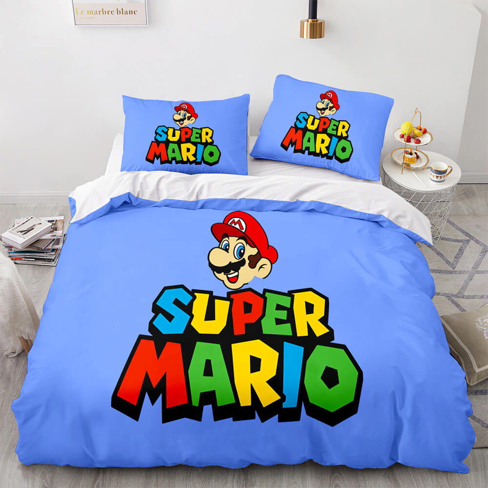 Mario Bedding Set Super Mario Theme Graphic Duvet Covers
