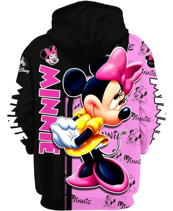 Lovely Minnie Mouse Comics Diseny Cartoon 47 Fan Gift, Minne Mouse Gift, Cartoon Graphic Outfits Aop Hoodie 1320