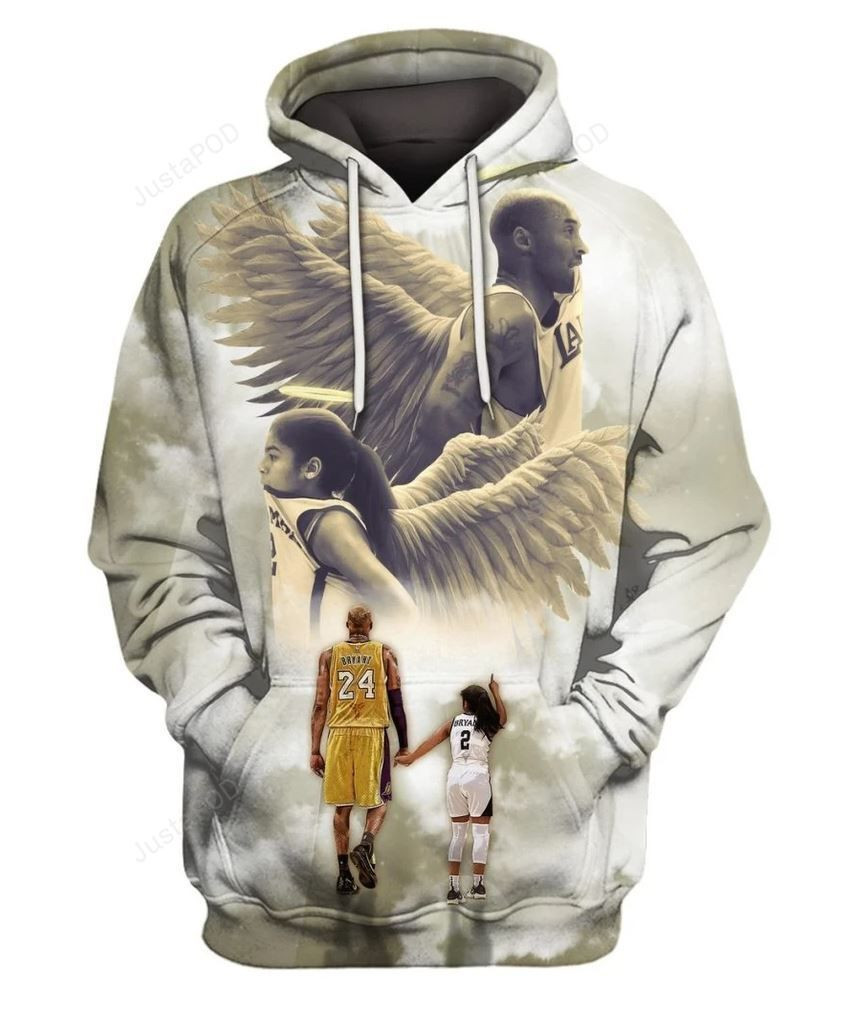 Kobe and Gianna 3D All Over Print Hoodie & Zip Hoodie