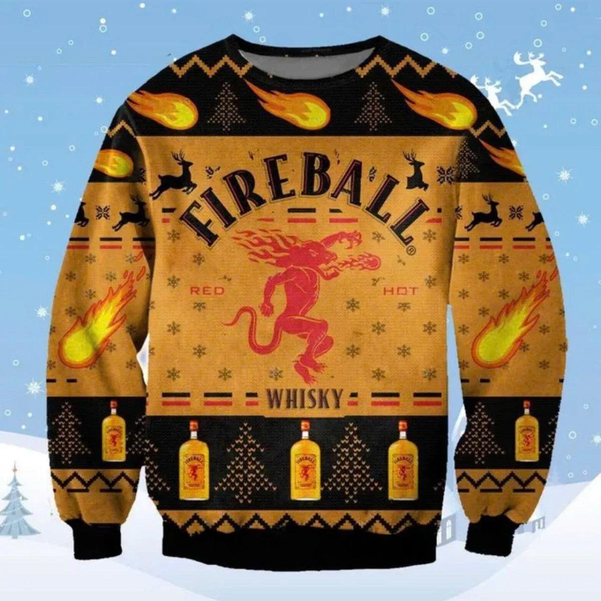 Fireball Ugly Christmas Sweater