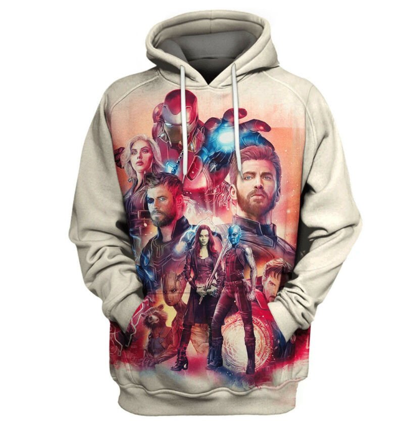 Marvel Avengers Hero 3d Hoodie Zip Hoodie