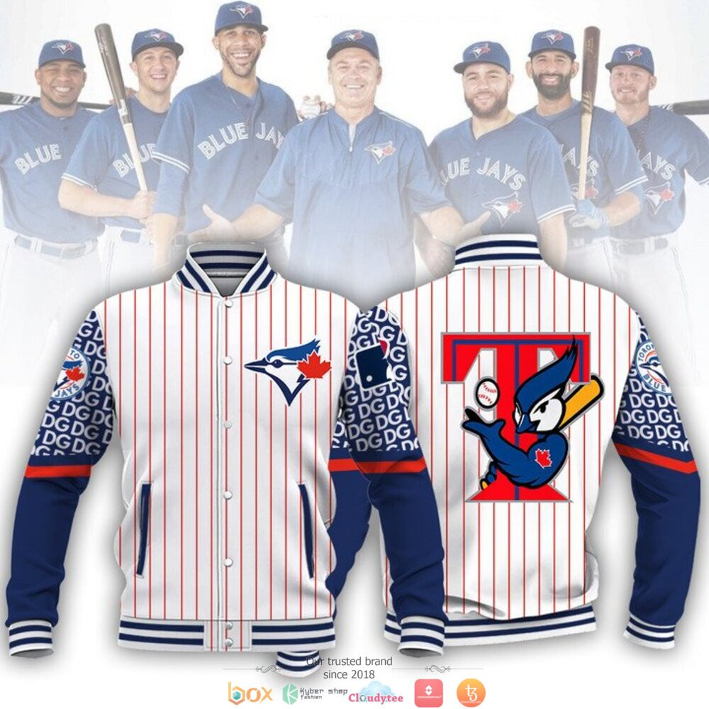 Toronto Blue Jays Stripes Baseball Jacket