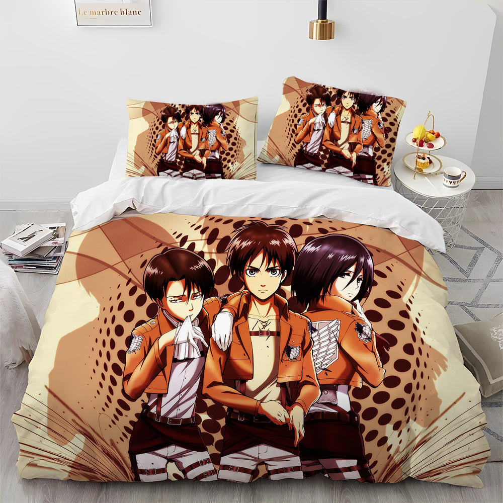 Attack On Titan Bedding Set Attack On Titan Characters Duvet Covers