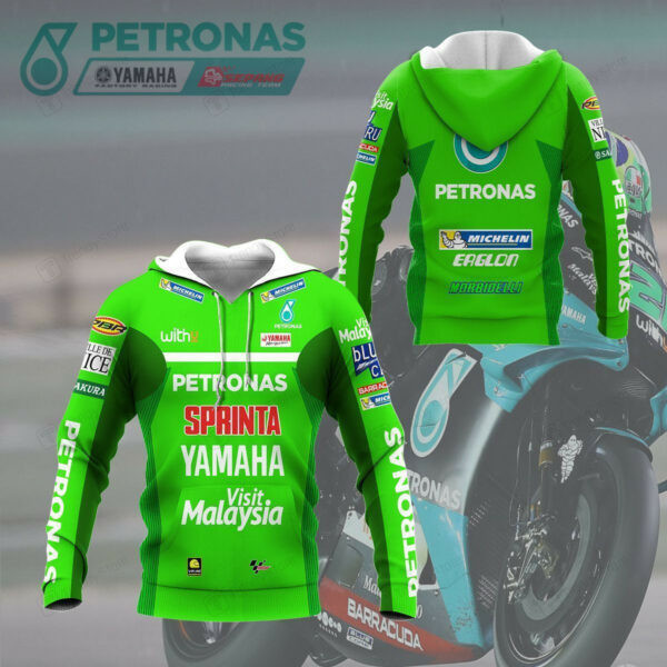 Yamaha Petronas Racing Shirt 542, 3d Hoodie Zip Hoodie 2115