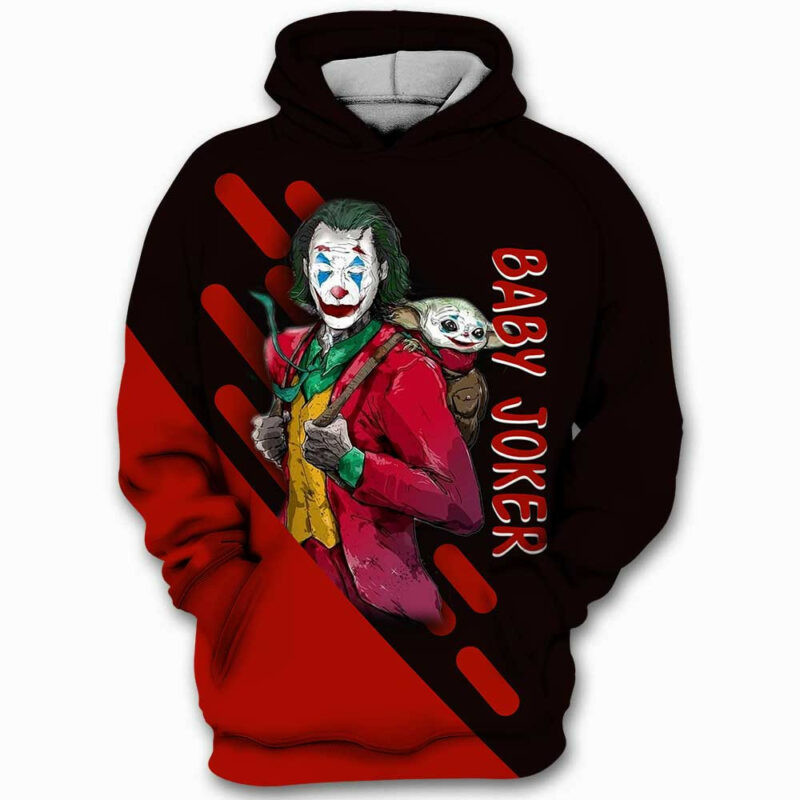 Joker Yoda Baby Yoda Star Wars 3d Hoodie