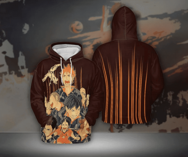 Haikyuu Anime 3 Fan Gift, Cartoon Graphic Outfits Aop Hoodie, Zip Hoodie 1466